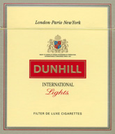 DUNHILL INTERNATIONAL LIGHTS for $38.45 per carton by KiwiCigs.